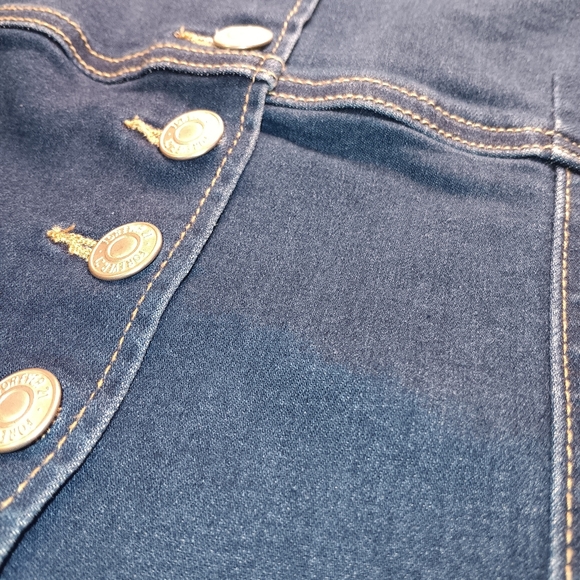 Forever 21 Denim Button-Front Bustier Cami Size Large - Picture 6 of 6